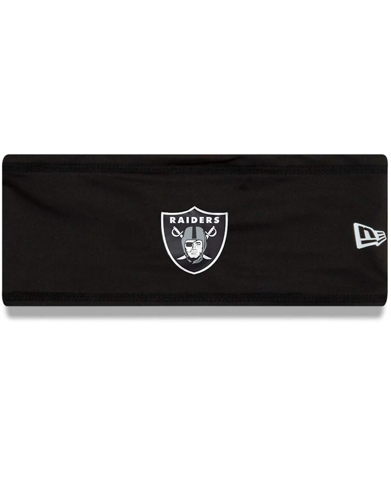 Men's Black Las Vegas Raiders Official Training Camp Coolera Headband