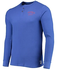 Men's Royal Buffalo Bills Thermal Henley Long Sleeve T-shirt