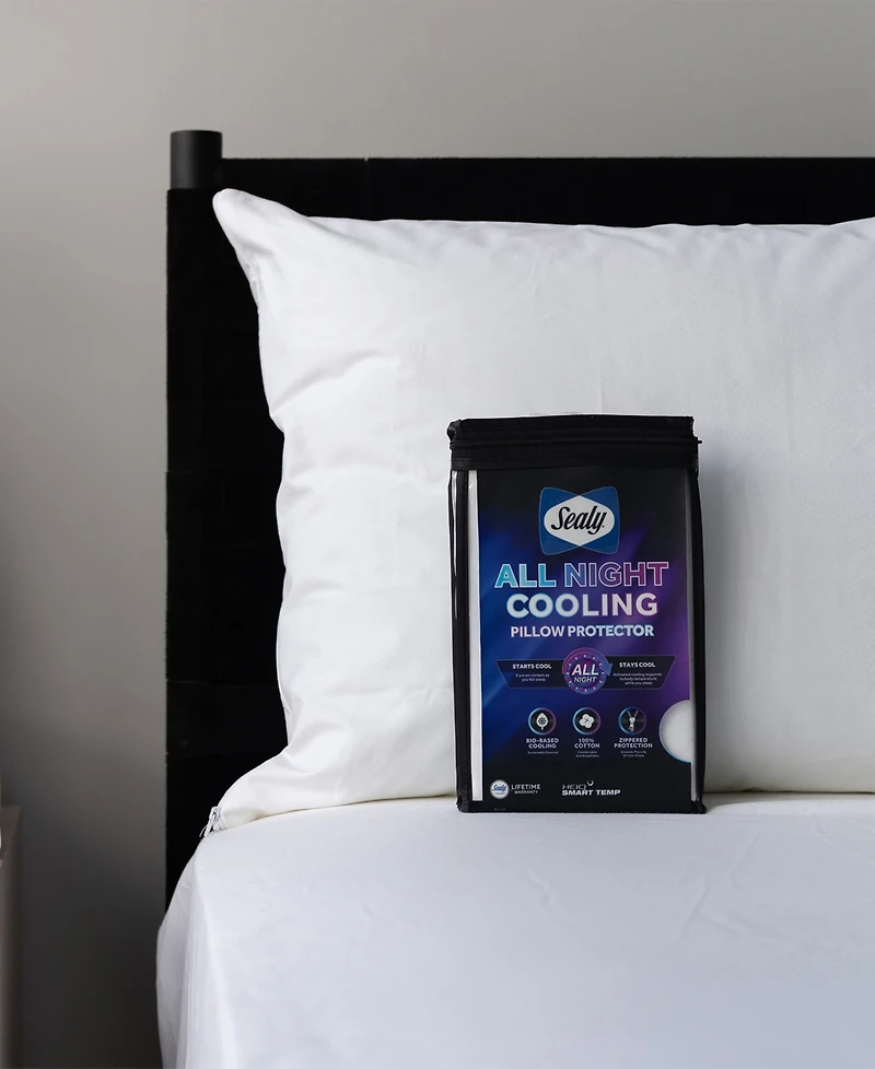 Sealy All Night Cooling Pillow Protector, King