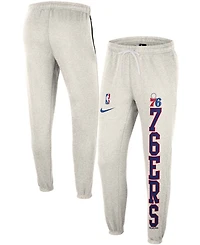 Men's Ash, Royal Philadelphia 76Ers 75Th Anniversary Courtside Fleece Pants