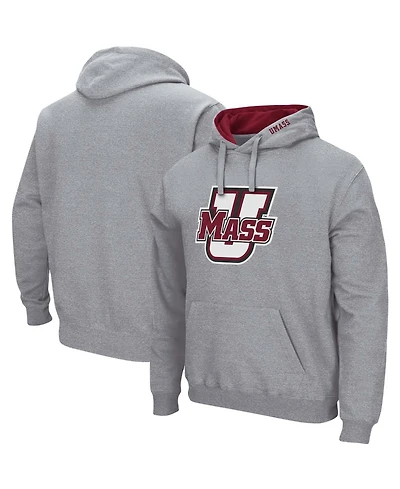 Colosseum Men's UMass Minutemen Arch and Logo Pullover Hoodie