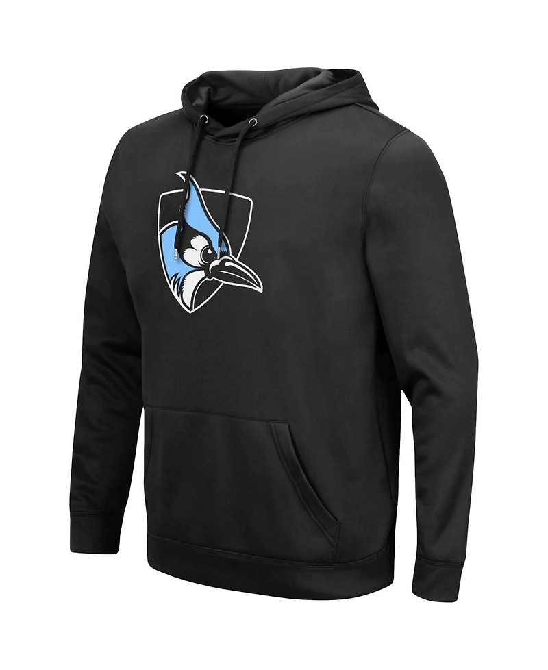Men's Black Johns Hopkins Blue Jays Lantern Pullover Hoodie