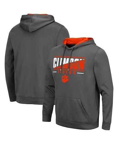 Colosseum Men's Clemson Tigers Slash Stack 2.0 Pullover Hoodie