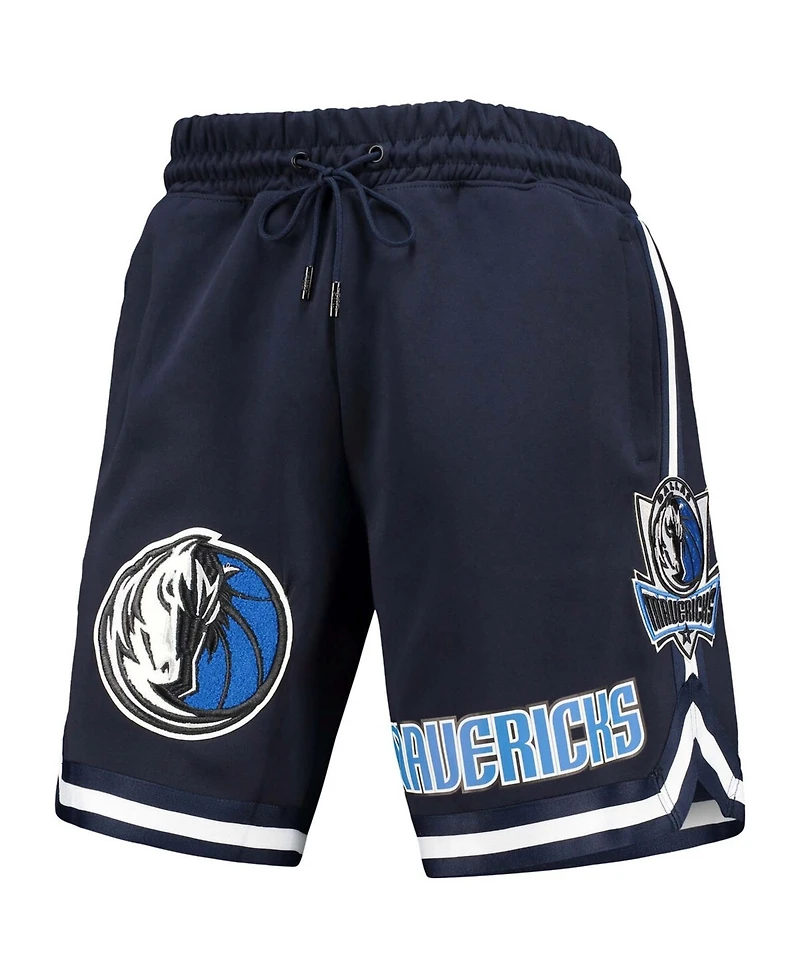 Men's Navy Dallas Mavericks Chenille Shorts