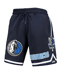 Men's Navy Dallas Mavericks Chenille Shorts