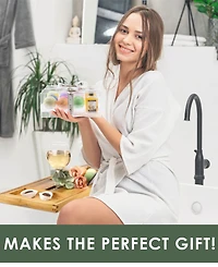 Vanilla Coconut Bathtub Caddy Gift Set, 13 Piece