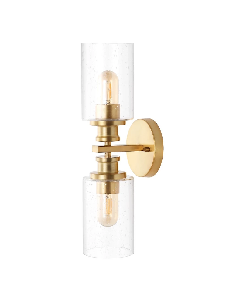 Jules Edison Cylinder 2-Light Farmhouse Contemporary Led Vanity