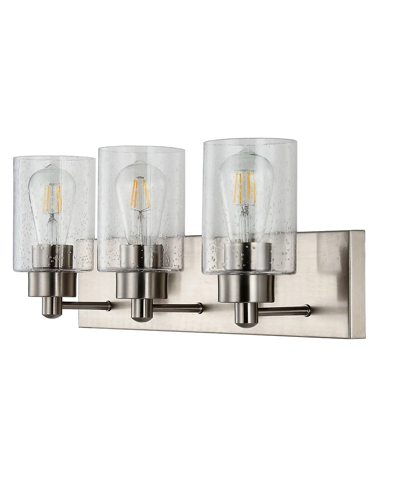 Irving 3-Light Seeded Modern Contemporary Led Vanity Light
