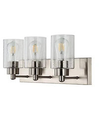 Irving 3-Light Seeded Modern Contemporary Led Vanity Light