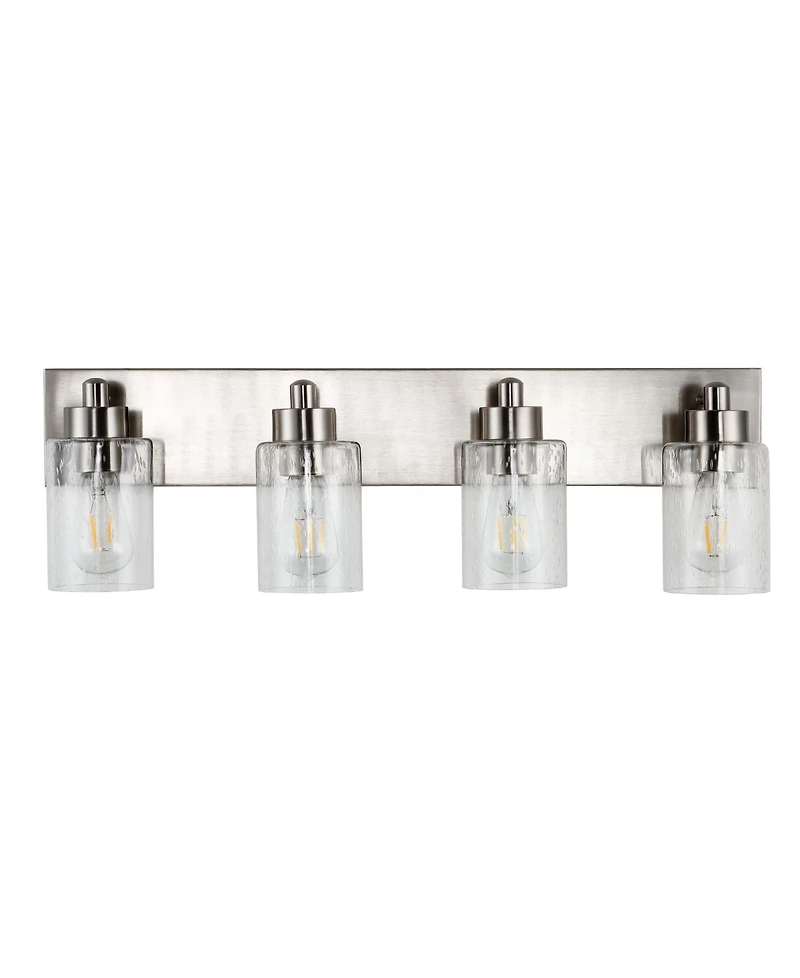 Irving 3-Light Seeded Modern Contemporary Led Vanity Light