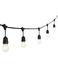 15-Light Indoor and Outdoor Rustic Industrial Led S14 Edison Bulb String Lights