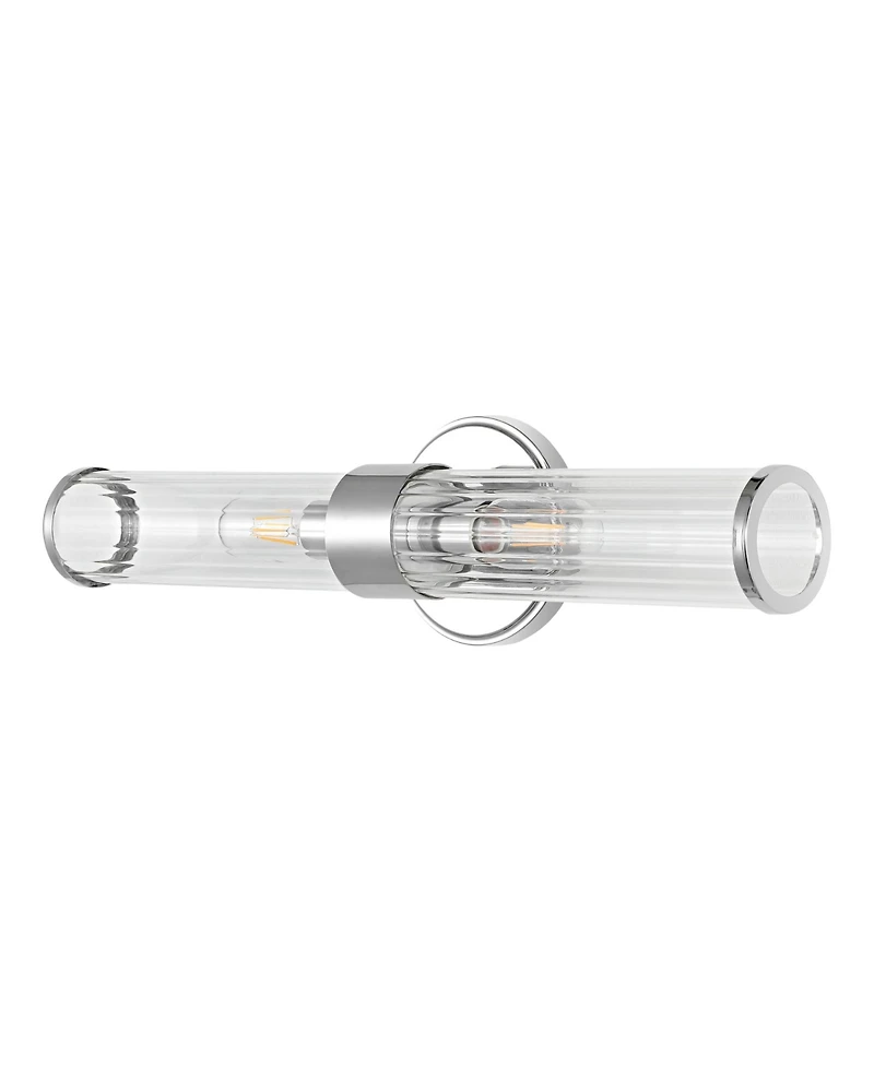 Cecil 2-Light Tall Cylinder Modern Mid-Century Led Vanity