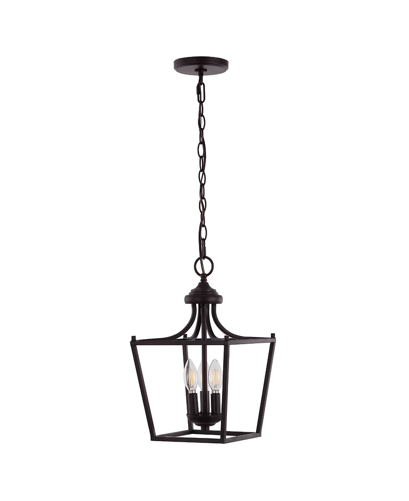 Camden 3-Light Iron Classic Midcentury Pendant Lantern