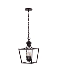 Camden 3-Light Iron Classic Midcentury Pendant Lantern