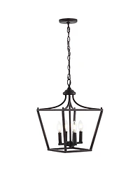 Camden -Light Iron Classic Midcentury Pendant Lantern