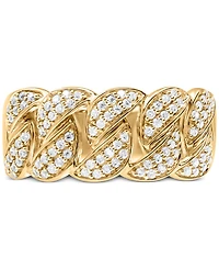 Men's Diamond Chain Link Ring (1/2 ct. t.w.) in 10k Yellow Gold (Also in White Gold)