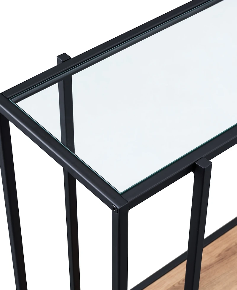 Vireo Accent Table with Shelf, 42" x 12"