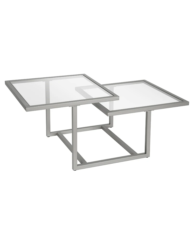 Amalie 2-Tier Satin Coffee Table, 43" x 23"