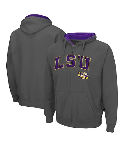 Colosseum Men's Lsu Tigers Arch Logo 3.0 Full-Zip Hoodie