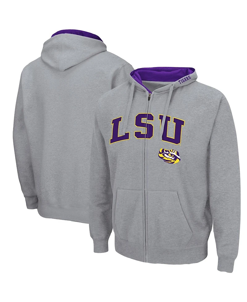 Colosseum Men's Lsu Tigers Arch Logo 3.0 Full-Zip Hoodie