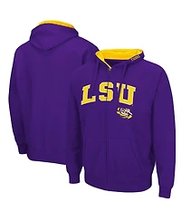 Colosseum Men's Lsu Tigers Arch Logo 3.0 Full-Zip Hoodie