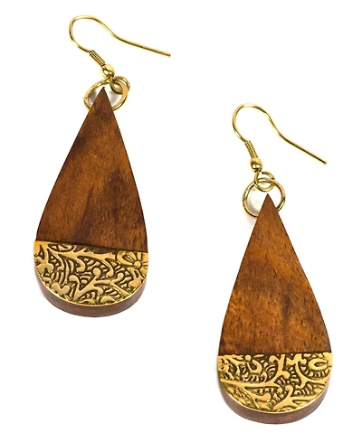Women's Earth and Fire Drop Earrings