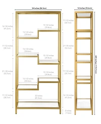 Johann 34" Wide Bookcase