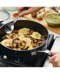 KitchenAid Hard Anodized Nonstick 3 Quart Saute Pan with Lid