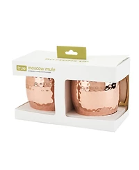 True Brands Hamme Moscow Mule Mugs, 2 Piece, 16 Oz