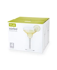 True Brands Margarita Glasses, Set of 4, 10 Oz