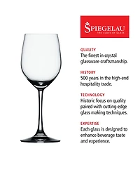Spiegelau Vino Grande White Wine Glasses, Set of 4, 12 Oz