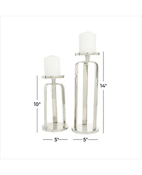 CosmoLiving by Cosmopolitan Modern Candle Holder, Set of 2