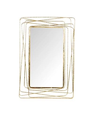 Metal Contemporary Wall Mirror, 47" x 31"
