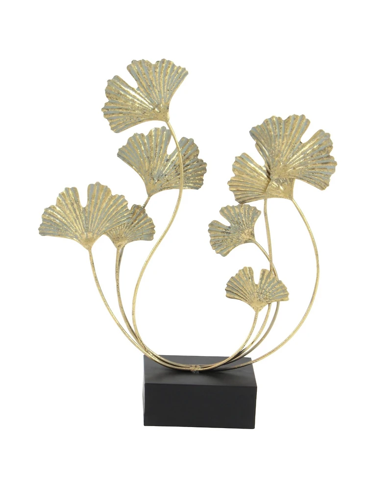 Metal Modern Nature Sculpture, 22" x 18"