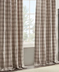 Anaheim Plaid Curtain 1 Panel for bedroom, Rob Pocket/Back Tab fit up to 1.25 inches rod Single Living Room