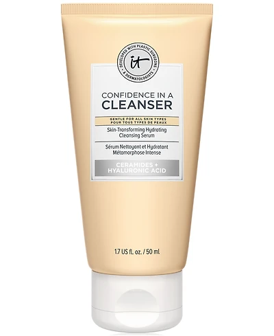 It Cosmetics Travel Size Confidence in a Cleanser Hydrating Face Wash, 1 fl.oz