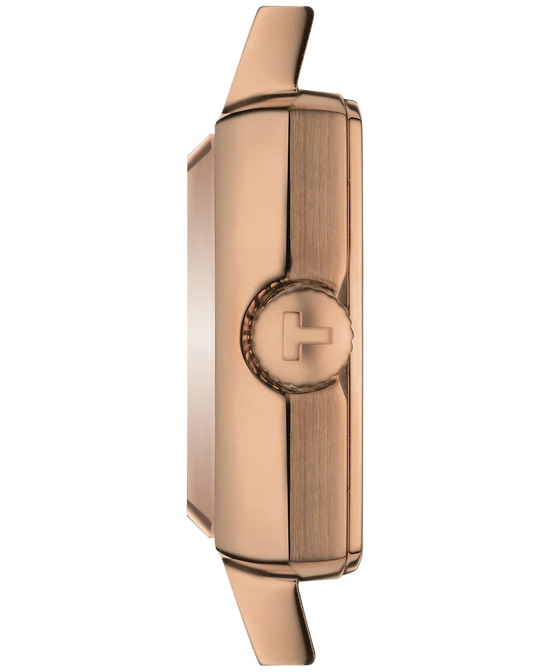 Tissot Women's Lovely Diamond 1/20 ct t.w. Pvd Printed Strap Watch 20mm