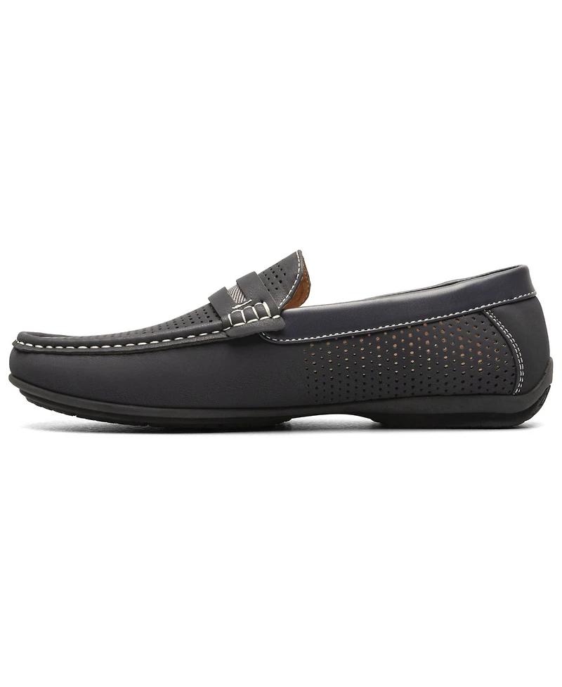 Men's Corby Moccasin Toe Saddle Slip-on Loafer