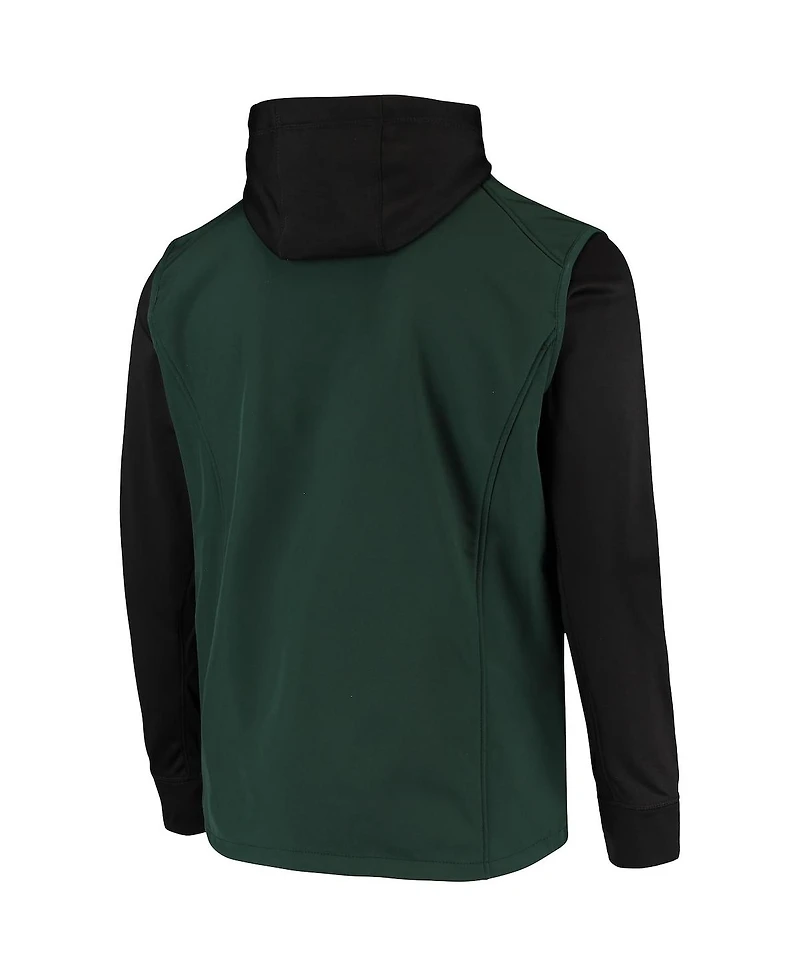 Men's Green, Black Green Bay Packers Alpha Full-Zip Jacket