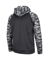 Men's Charcoal Texas Tech Red Raiders Oht Military-Inspired Appreciation Digital Camo Pullover Hoodie