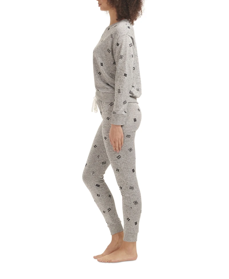 Tommy Hilfiger Women's Hacci Printed Pajama Set