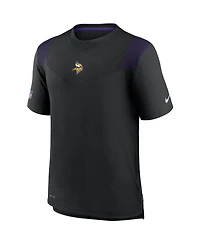 Men's Black Minnesota Vikings Sideline Player Uv Performance T-shirt