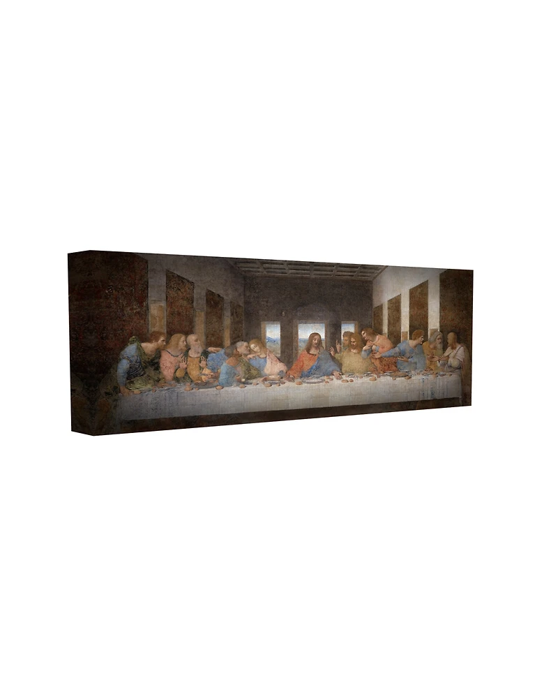 Stupell Industries Da Vinci The Last Supper Religious Classical Painting Stretched Canvas Wall Art, 10" x 24"
