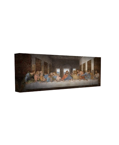 Stupell Industries Da Vinci The Last Supper Religious Classical Painting Stretched Canvas Wall Art, 10" x 24"
