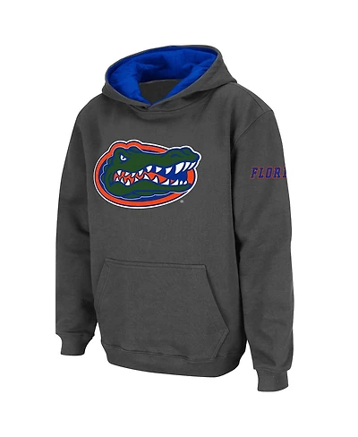 Big Boys Charcoal Florida Gators Logo Pullover Hoodie