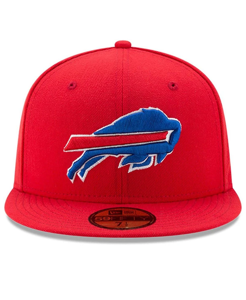 Men's Red Buffalo Bills Omaha 59FIFTY Fitted Hat