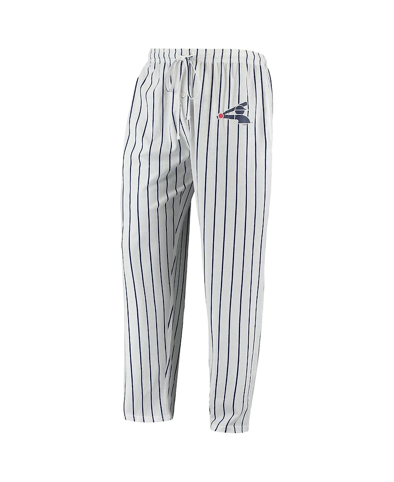 Men's White, Navy Chicago White Sox Logo Vigor Pinstripe Pants