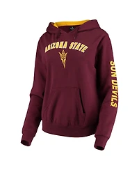 Women's Maroon Arizona State Sun Devils Loud and Proud Pullover Hoodie