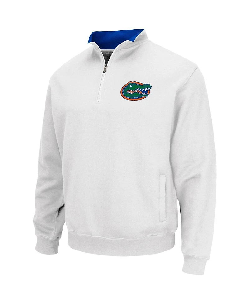 Men's White Florida Gators Tortugas Logo Quarter-Zip Pullover Jacket