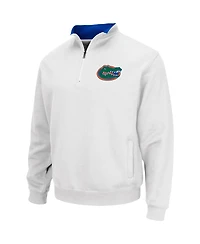 Men's White Florida Gators Tortugas Logo Quarter-Zip Pullover Jacket